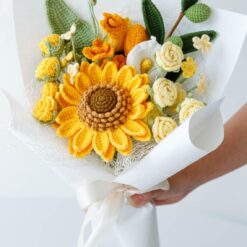 Sunflower and Rose Arrangement – PDF Pattern with Video Tutorial