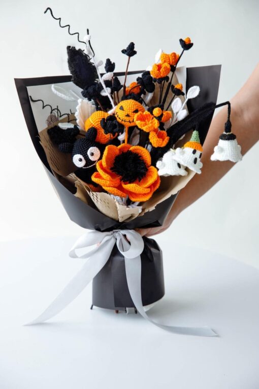 Halloween Floral Bouquet Tutorial - PDF Pattern & Video Guide