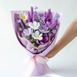 Lavender and Gesang Flower Arrangement – PDF Pattern with Video Tutorial 3