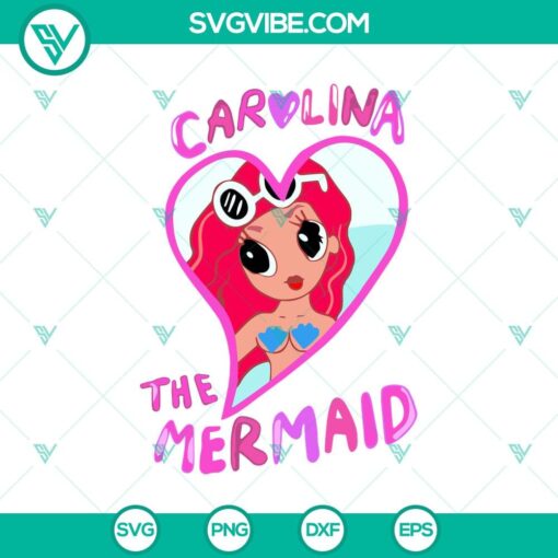 karol g carolina the mermaid svg