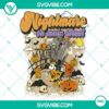 Mickey Mouse Halloween-themed PNG with Nightmare On The Main Street design and Disney Halloween Pumpkin for festive decorations.
