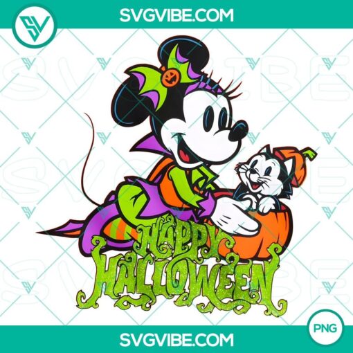 minnie mouse and figaro happy halloween png2C minnie mouse png2C halloween png