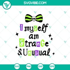 Halloween, SVG Files, Trending, Trending SVG, Beetlejuice I Myself Am Strange 2