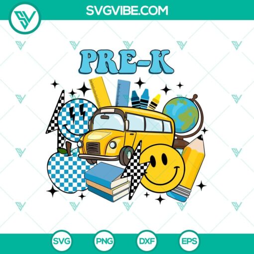 pre k back to school svg