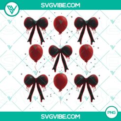 Halloween, PNG Files, Red Balloon  Halloween PNG Coquette Bow Halloween  Horror 20