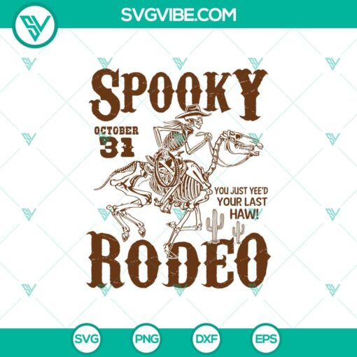 spooky rodeo halloween svg