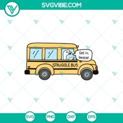 Halloween, SVG Files, Trending, Trending SVG, Cute Silly Goose Struggle Bus SVG 7