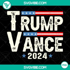 Trending, PNG Files, Trump Vance 2024  VP USA Election Patriotic PNG Donald 2