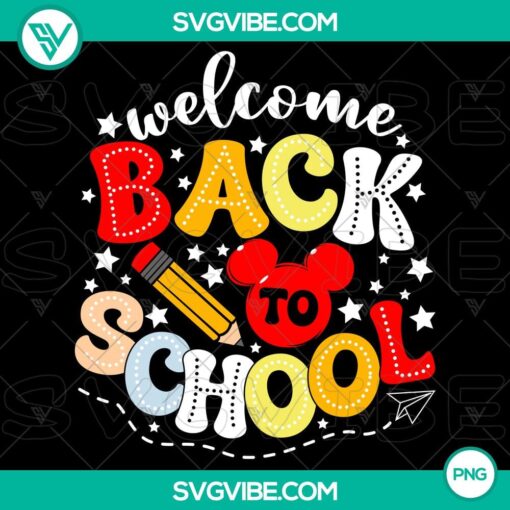 welcome back to school mickey png2C teacher png2C student png2C first day png