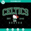 Basketball, Sports, SVG Files, Hello Kitty Boston Celtics SVG ST Patrick, Hello 14