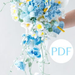 Light Blue Wedding Bouquet PDF pattern 10