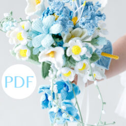 Light Blue Wedding Bouquet PDF pattern 9