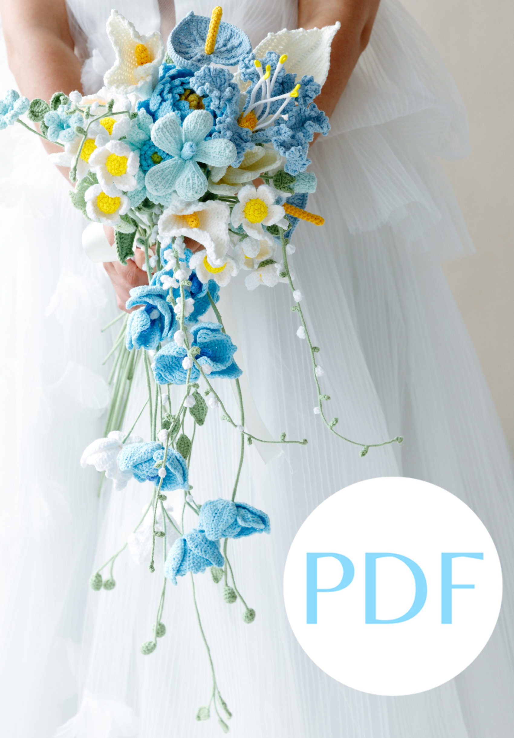 44products-146 Light Blue Wedding Bouquet PDF pattern 3