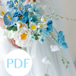 Light Blue Wedding Bouquet PDF pattern 6