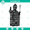 Pope Francis quote SVG featuring "To Change the World" religious silhouette cut file. Ideal for religious craft projects and decorations.