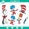 Dr. Seuss Cat in the Hat SVG files for Silhouette, Cricut, DXF, EPS, and PNG - perfect for crafting projects.