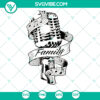 Musical microphone SVG cut file for Cricut & Silhouette with modern design elements. Ideal for music enthusiasts and crafters.