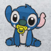 Baby Stitch embroidery design with pacifier, ideal for various projects. Digital file for crafting.