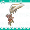 Tiger cub on liana embroidery design for download, perfect for jungle-themed crafts and projects.