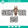 Senior Labubu machine embroidery design downloadable in 4x4, 5x7, 6x10, 8x8 sizes. Ideal for crafting projects.
