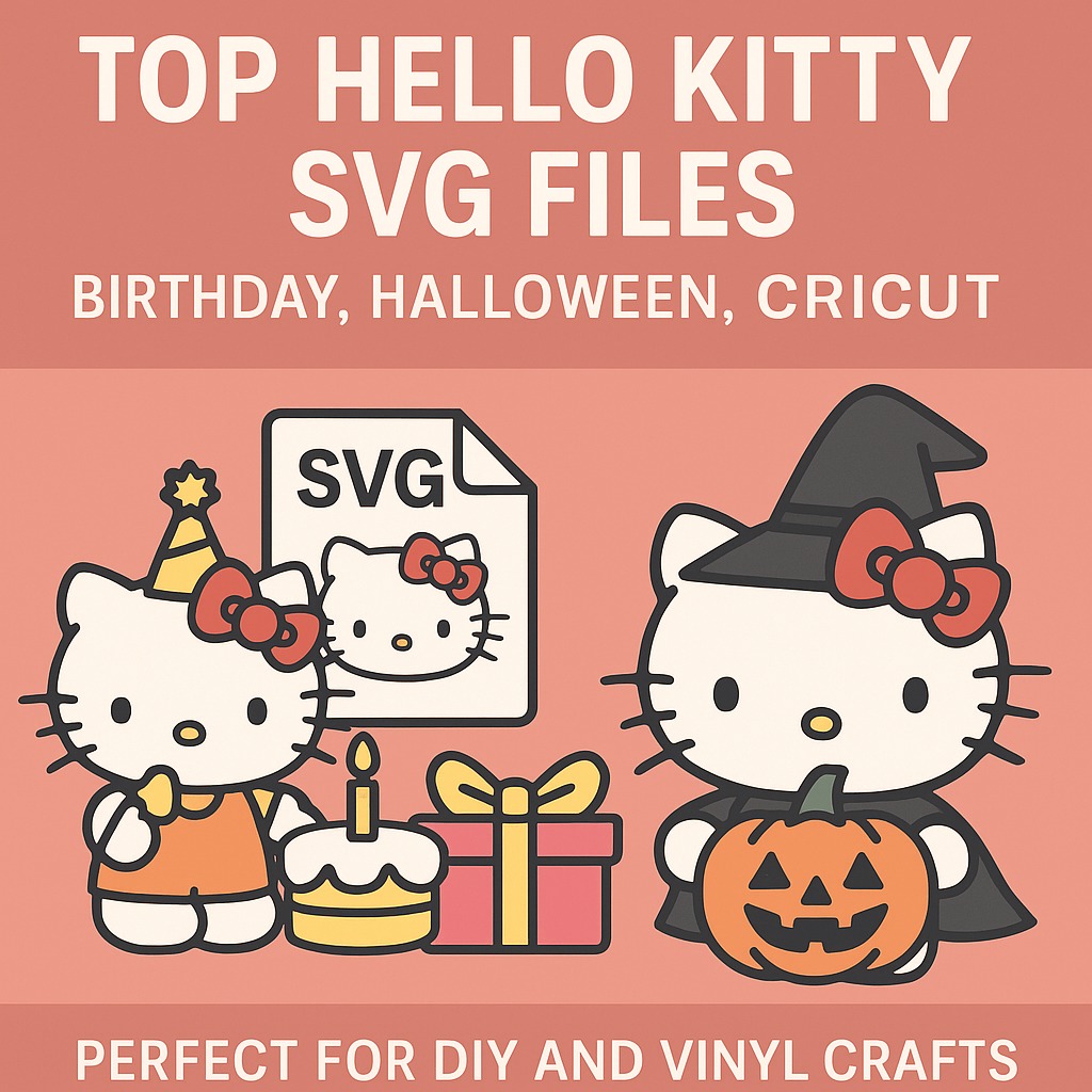 Top Hello Kitty SVG Files for Cricut – Birthday, Halloween & More 1