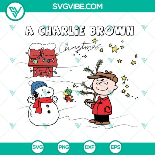 a charlie brown christmas svg dxf eps png files