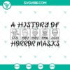 Halloween horror characters mask SVG, ideal for spooky designs.