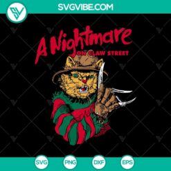 A Nightmare On Claw Street SVG, Halloween SVG, Horror SVG, Oct 31 SVG