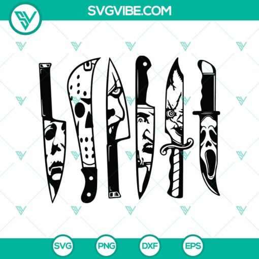 all horror characters knife svg horror movie svg halloween horror svg