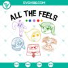 All The Feels Halloween SVG DXF EPS PNG Cut Files for Cricut & Silhouette, spooky and playful design perfect for crafting projects.