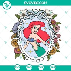 Ariel Mirror Bow SVG | Disney Princess Ariel Cut Files