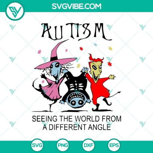 autism seeing the world from a different angle svg halloween svg scary svg oct 31 svg