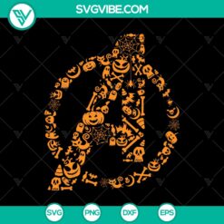 Halloween, Marvel SVG, SVG Files, Avengers Logo Halloween SVG, Avengers SVG, 1