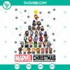 Avengers Marvel Christmas Tree SVG | Superhero Holiday Cut Files 3