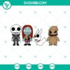 Jack and Sally Halloween SVG with scary theme, featuring Jack Skellington. Perfect for spooky crafting projects.