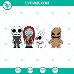 Halloween, SVG Files, The Nightmare Before Christmas SVG, Baby Jack and Sally 7