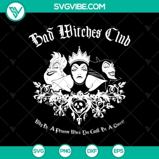 bad witches club svg halloween svg witches svg horror svg