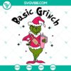 Grinch themed SVG design with Santa Claus, perfect for Christmas crafts.