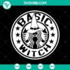 Basic Witch SVG with Halloween and Horror theme featuring a scary design.