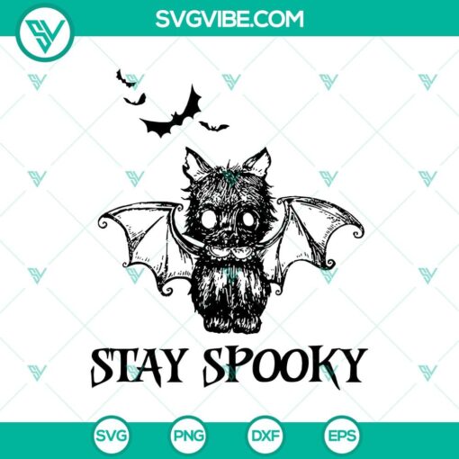 bat stay spooky svg spooky svg halloween svg