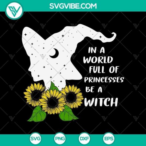 be a witch halloween sunflower svg halloween svg trick or treat svg halloween mom svg