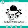 Spooky "Be Weird Be Random" Halloween SVG design with Oct 31 theme, perfect for adding a scary touch to your project.