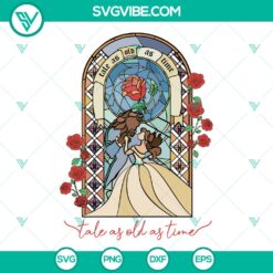 Beauty and the Beast Vintage Tale as Old as Time SVG | Disney Classic Cut Files