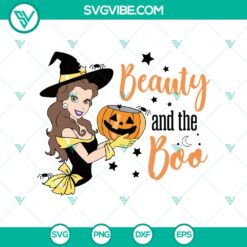 Halloween, SVG Files, Walt Disney SVG, Beauty And The Boo SVG, Belle Halloween 7