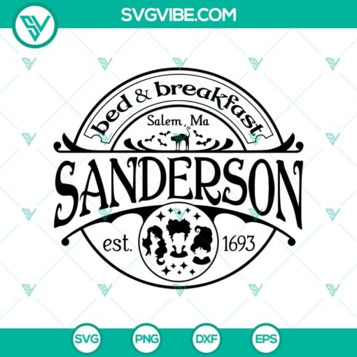 bed and breakfast sanderson svg hocus pocus svg funny halloween svg