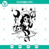 Betty Boop and Horror Halloween SVG design, featuring spooky and scary elements perfect for Halloween crafting projects.
