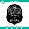 Spooky Hitchhiking Ghosts SVG, Haunted Mansion Halloween design for crafters, SVG cut file for Halloween decorations.