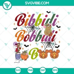Bibbidi Bobbidi Boo Halloween SVG DXF EPS PNG Cut Files, Halloween SVG File, Halloween Cricut &amp; Silhouette Designs