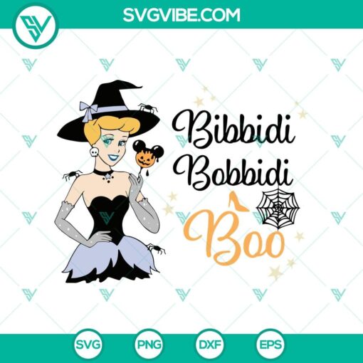 bibbidi bobbidi boo svg cinderella halloween svg cinderella witch svg