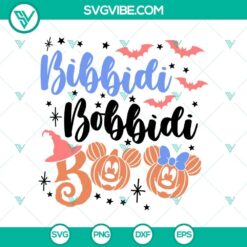 Bibbidi Bobbidi Boo SVG DXF EPS PNG Cut Files, Halloween SVG File, Halloween Cricut &amp; Silhouette Designs